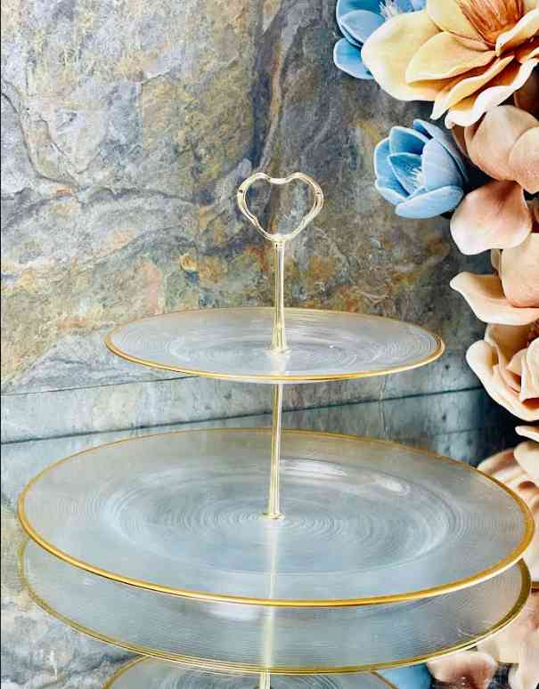 Présentoir à gâteaux 2 étages