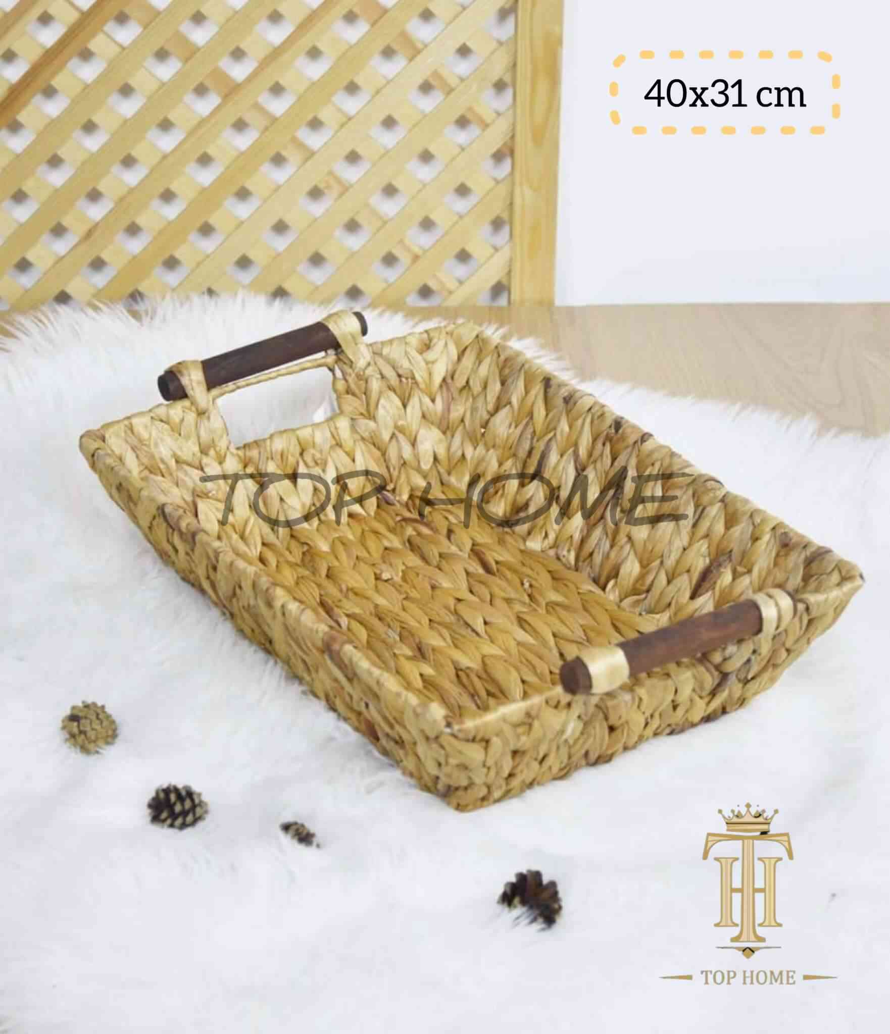 Corbeille tressée 40*31cm