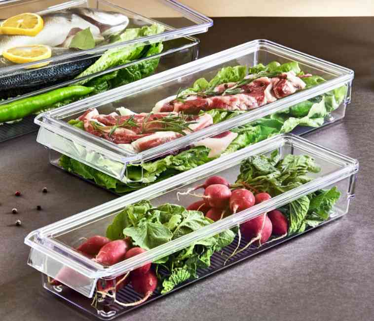 Boîte de Rangement pour Réfrigérateur 36*10.5*5cm