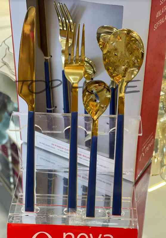 Ensemble de Couverts de Table 24 Pièces pour 6 Personnes 