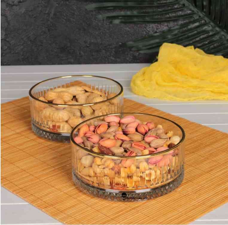 Verre De 2 Bols ELYSIA En Verre Ø13CM