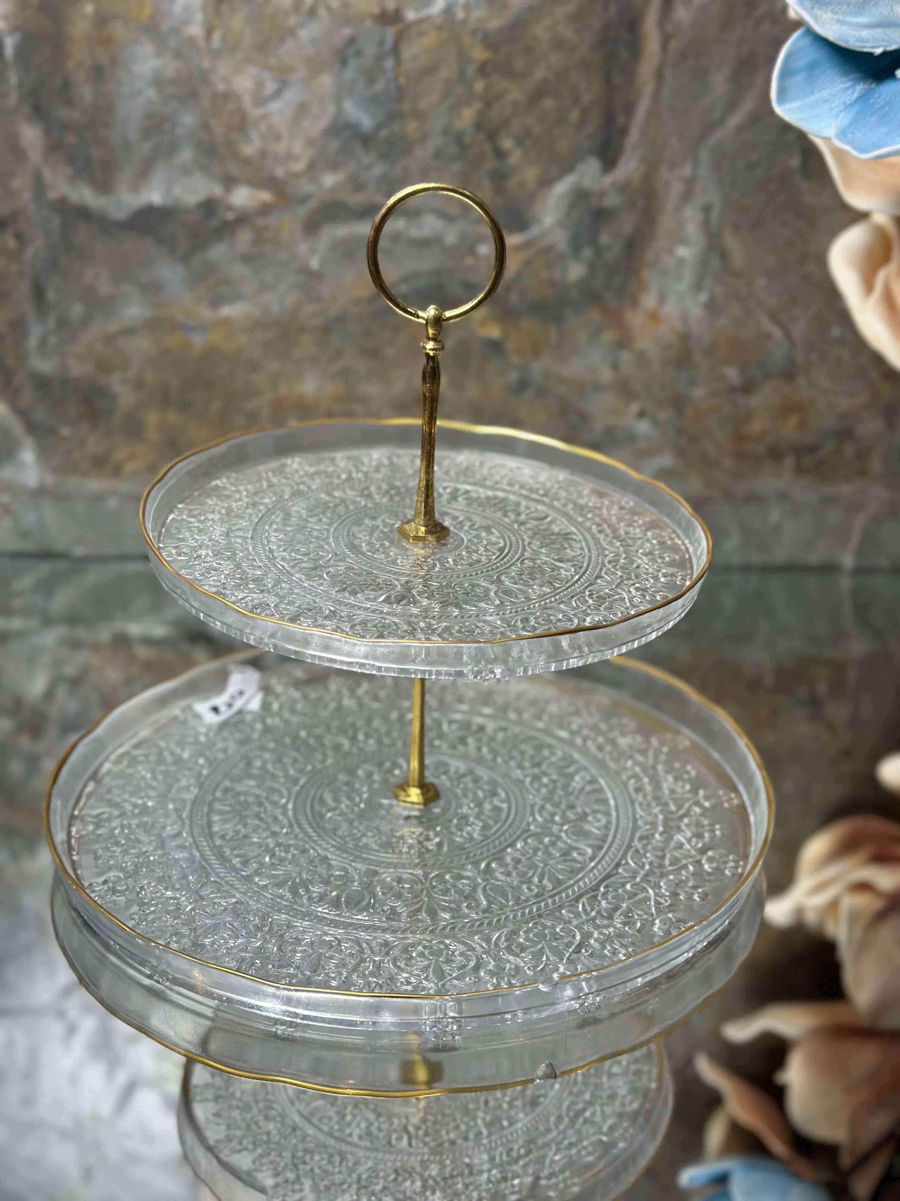 Présentoir à gâteaux 2 étages