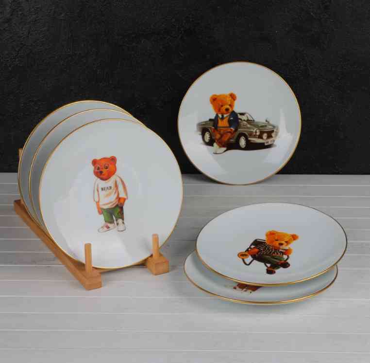 Ensemble de 6 assiettes à gâteau 