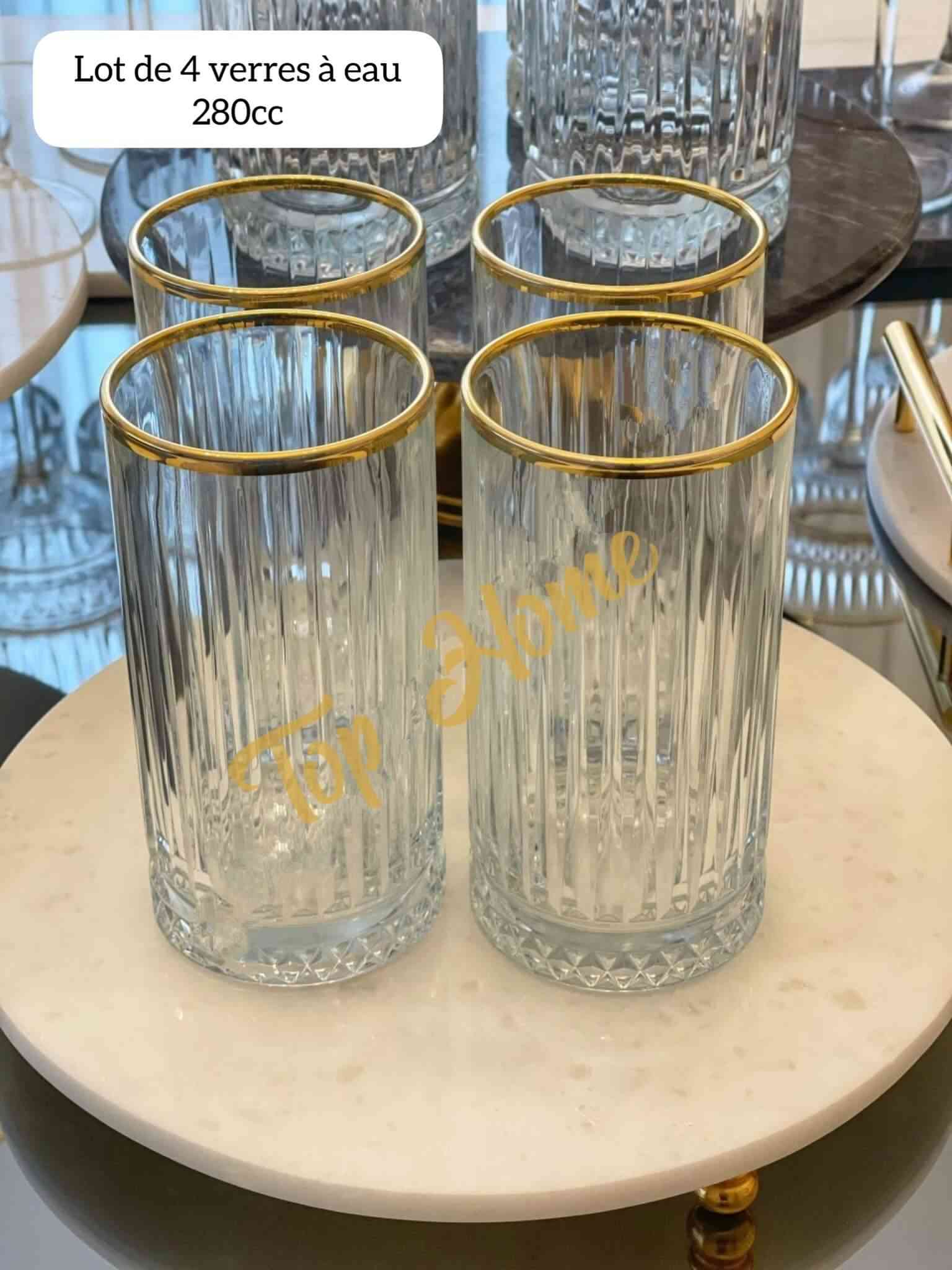 Lot de 4 Long Verres ELYSIA 280CC