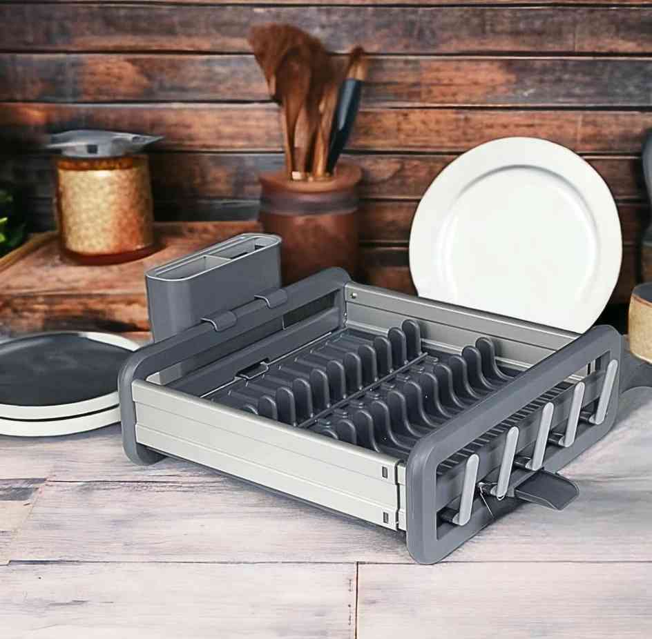Égouttoir à Vaisselle Extensible Aluminium