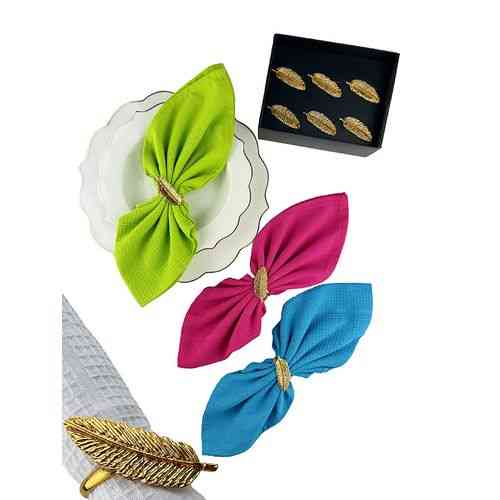 Lot de 6 ronds de serviette