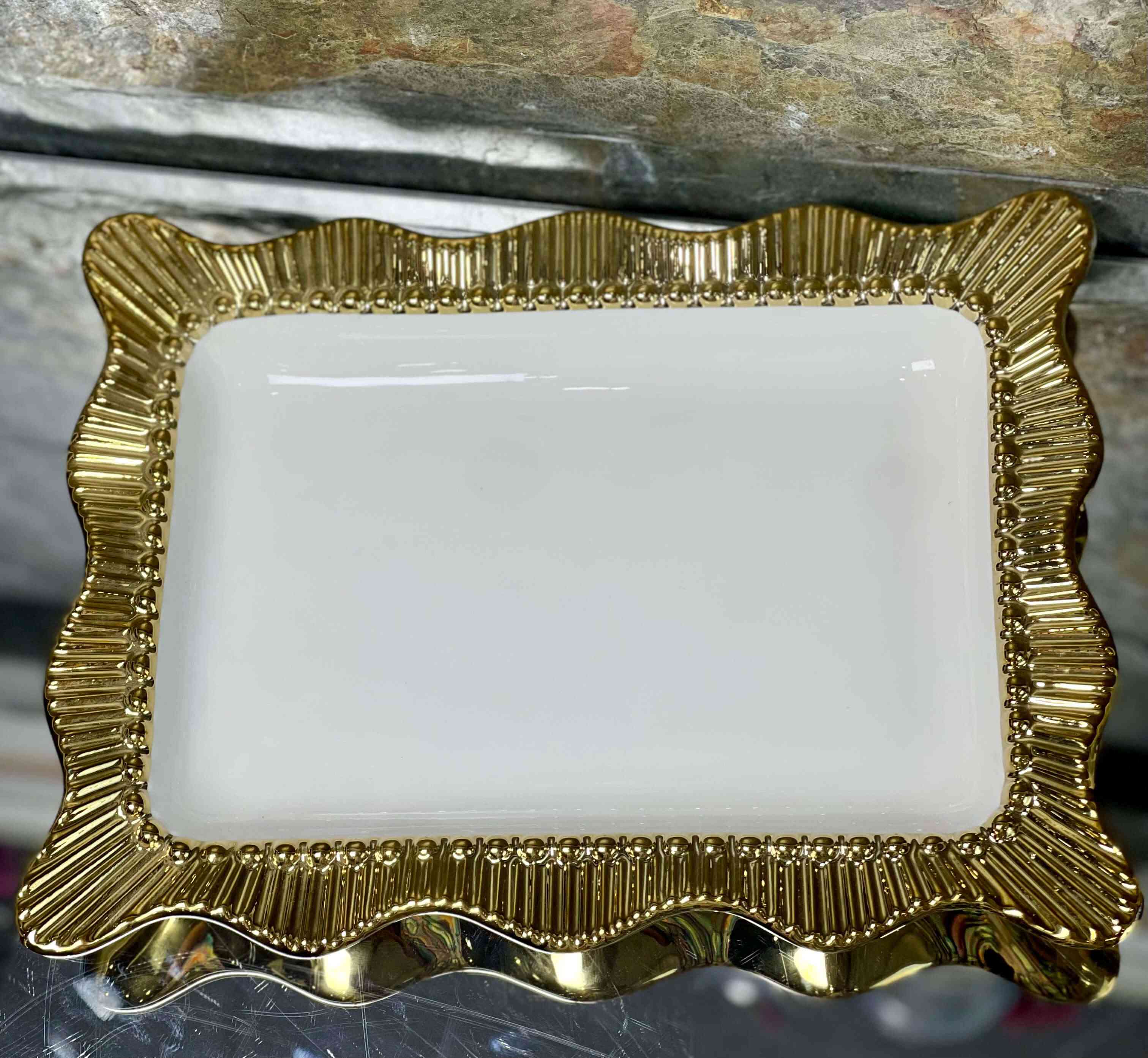 Plat de présentation rectangulaire 24*18 cm 