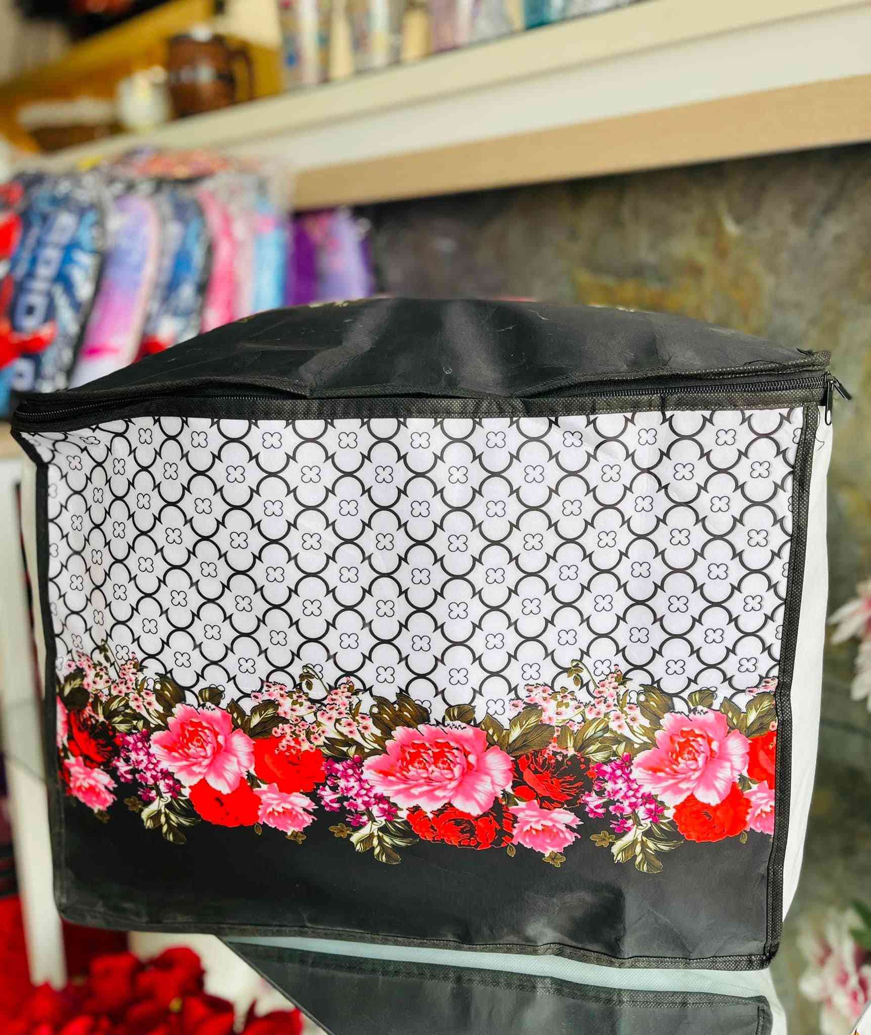 Housse de Rangement avec Fermeture et Poignée 50*50cm