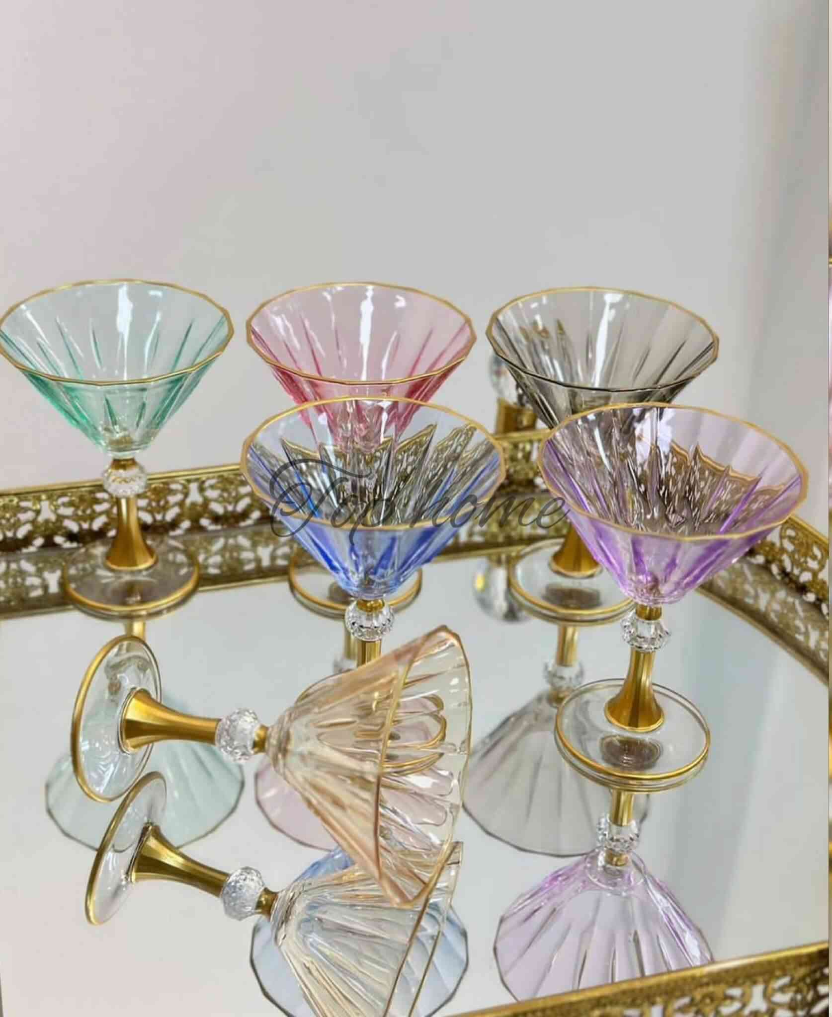 Lot De 6 Coupes Diamond 