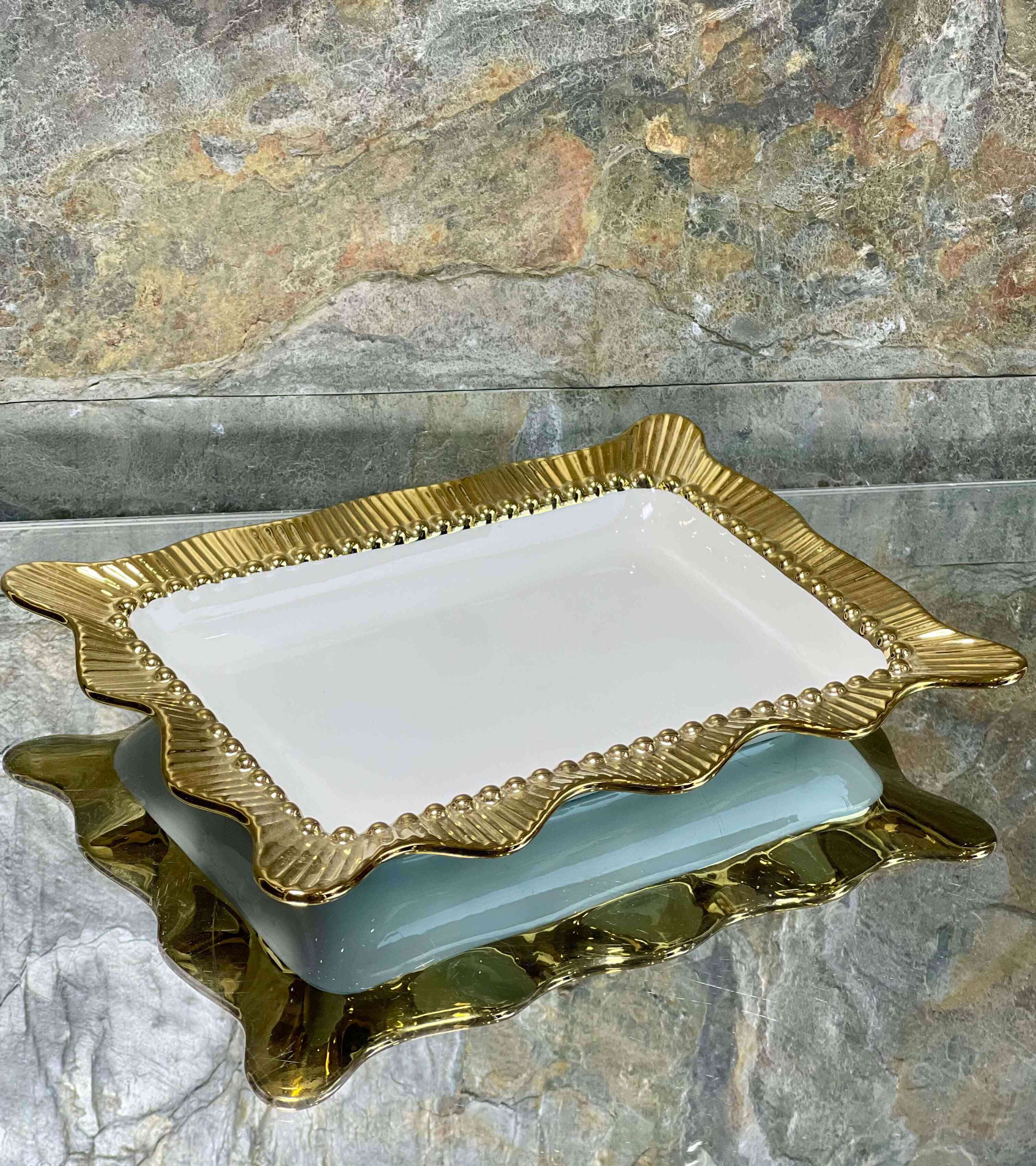 Plat de présentation Rectangulaire 19*14.5cm 