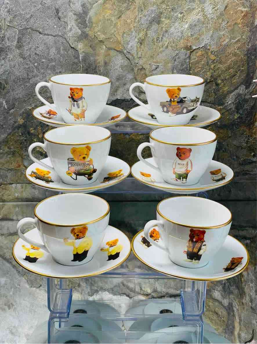 Service à café pour 6 personnes, 12 pièces