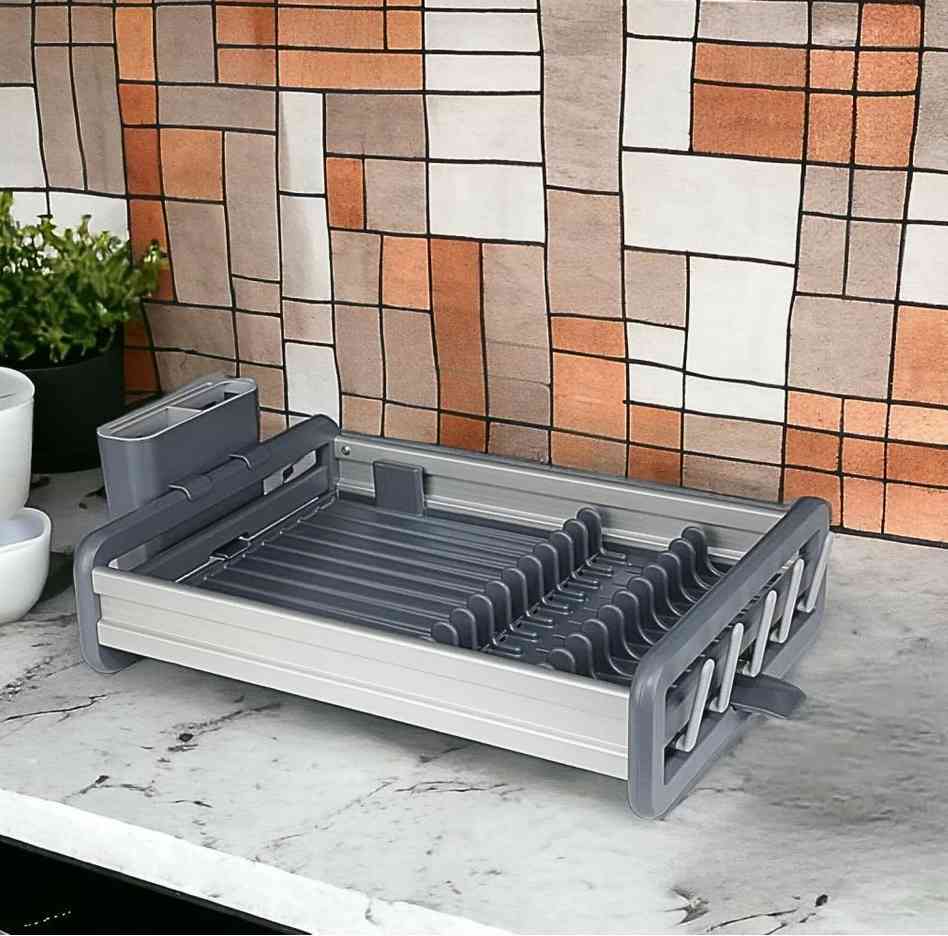 Égouttoir à Vaisselle Extensible Aluminium