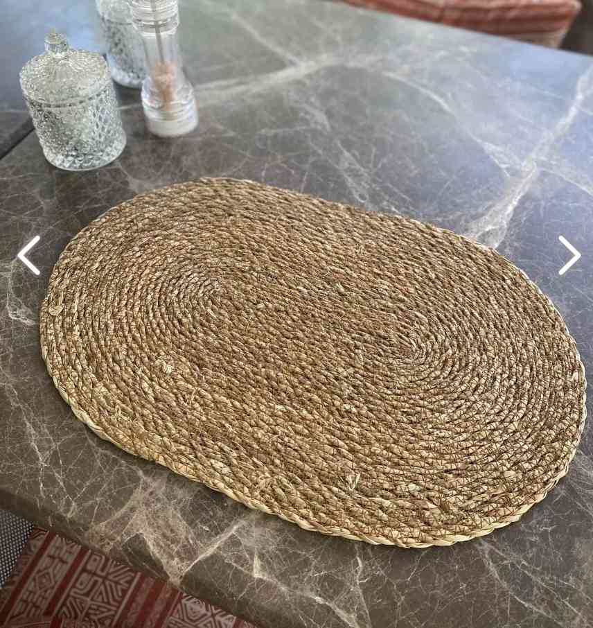 Set de table ovale en jute 