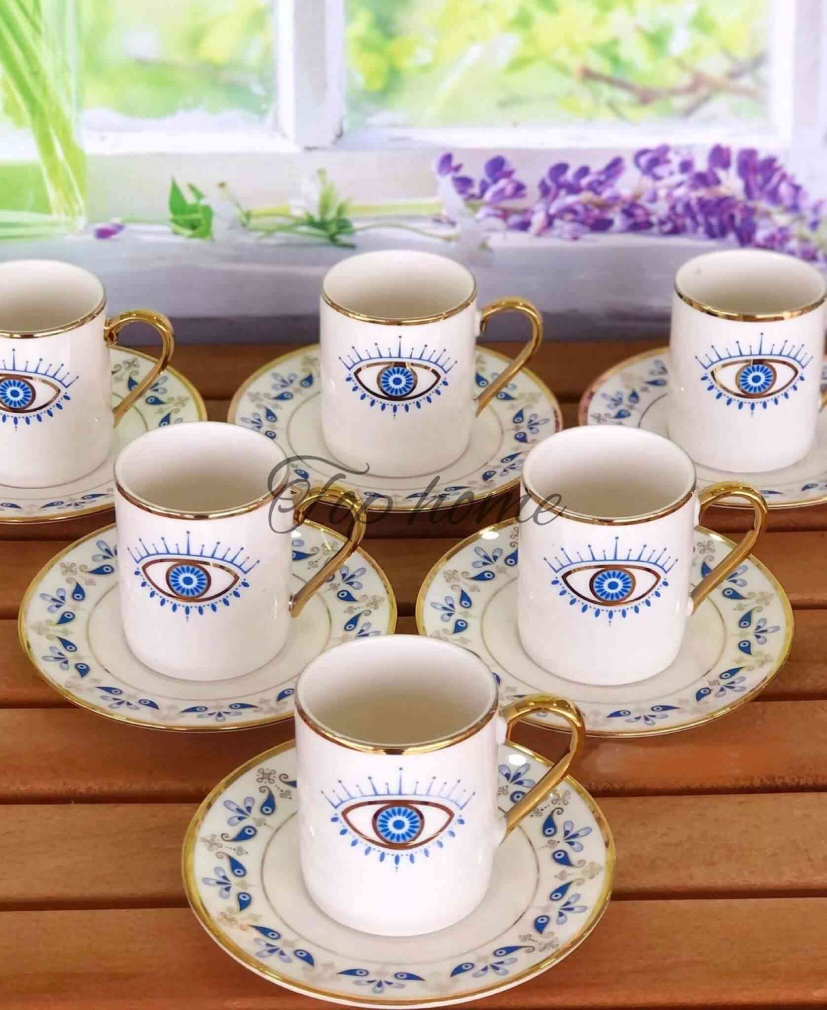 Service à café turque (œil)