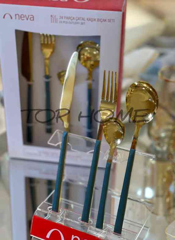 Ensemble de Couverts de Table 24 Pièces pour 6 Personnes 