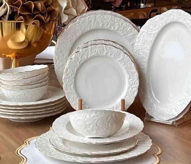 Service à Table 26 pièces en porcelaine 