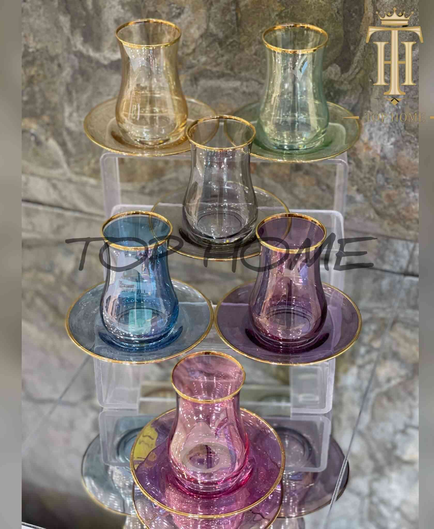 Service à Thé en Verre 12 pièces