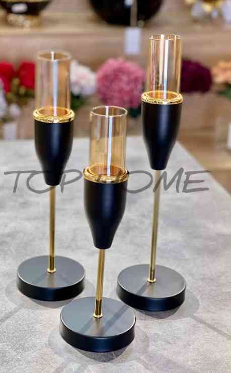 Ensemble de 3 bougeoirs