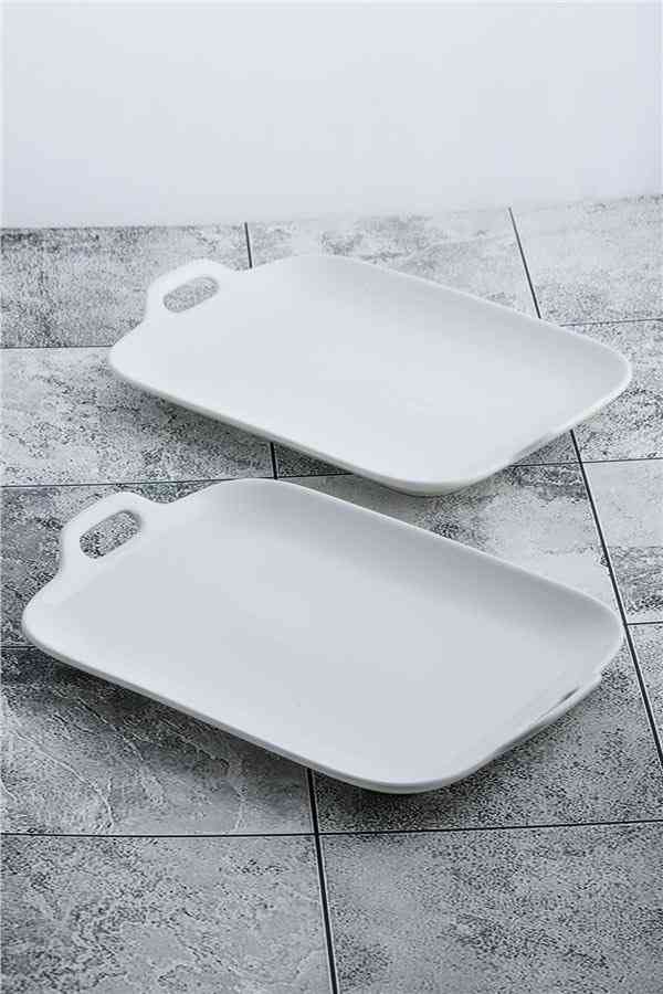 Set de 2 Assiettes de Présentation rectangulaire 25*17cm 