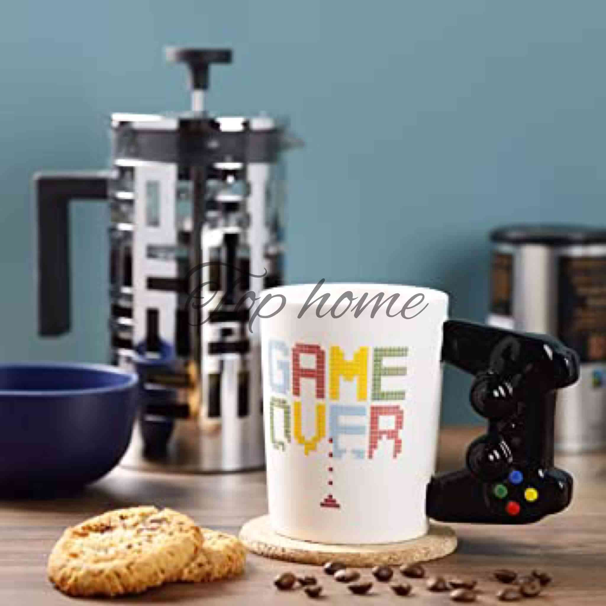 CHOPE - MUG CÉRAMIQUE 3D GAME OVER MOTIF MANETTE PLAYSTATION -400ML-