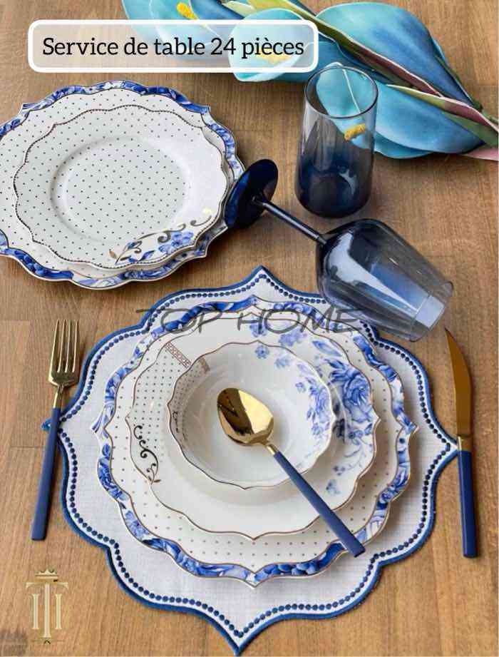 Service à Table 24 pièces en Porcelaine