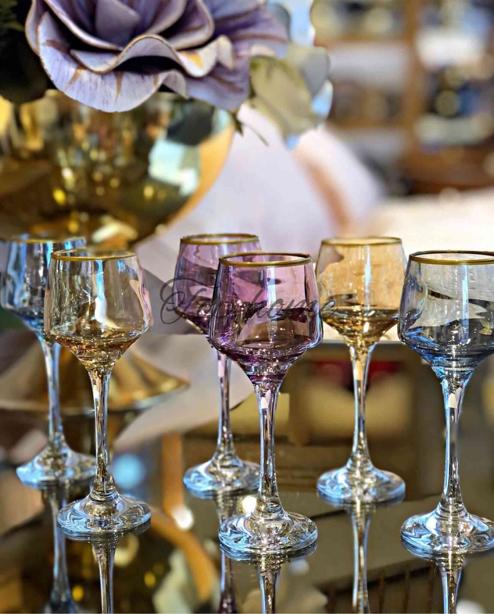 Lot de 6 Coupes à Zrir En Verre