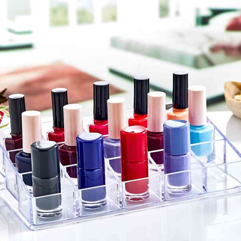 Boîte De Rangement Vernis À Ongles Rouge À Lèvres