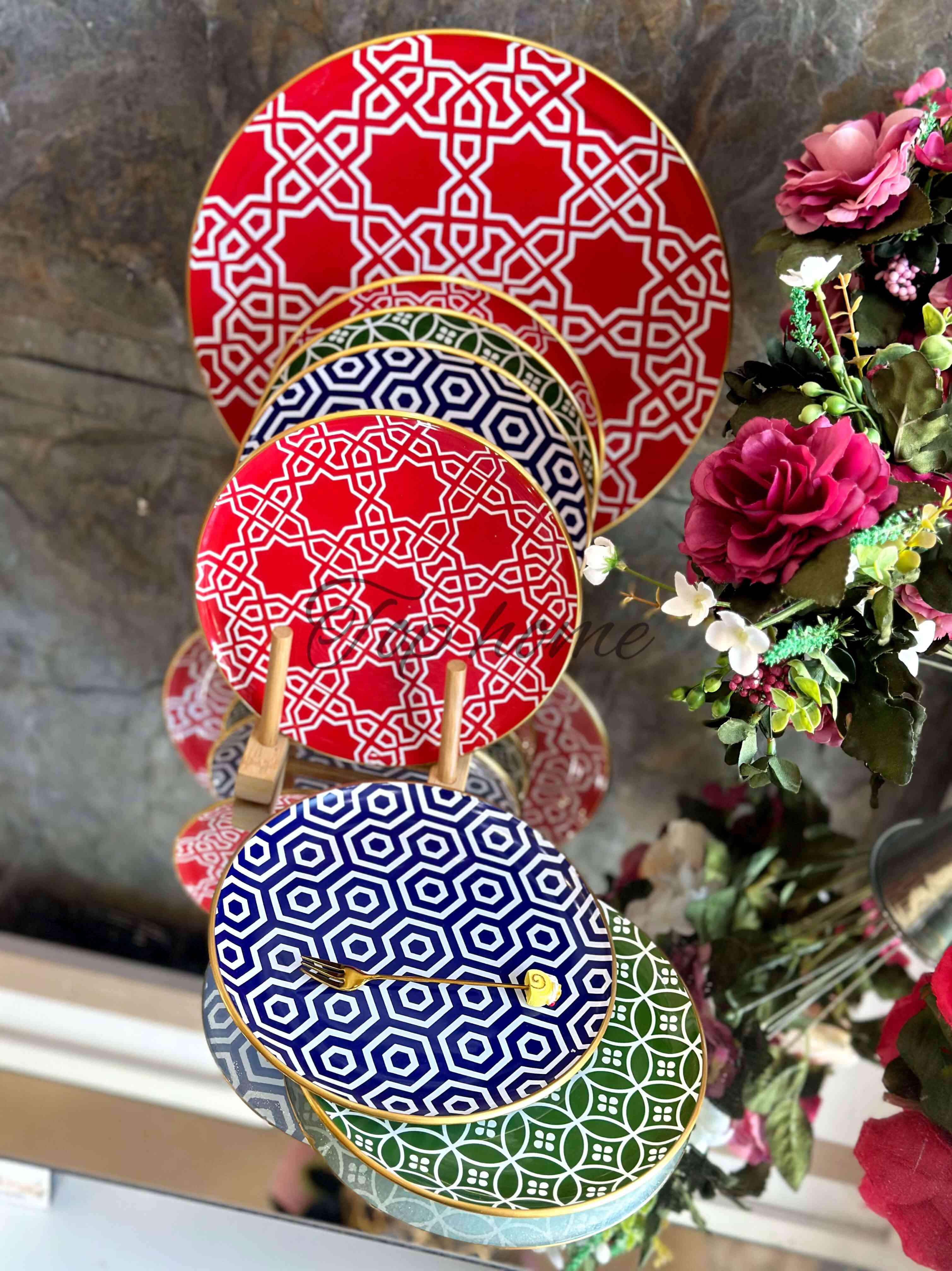 Service à gâteau en Verre 7 Pièces