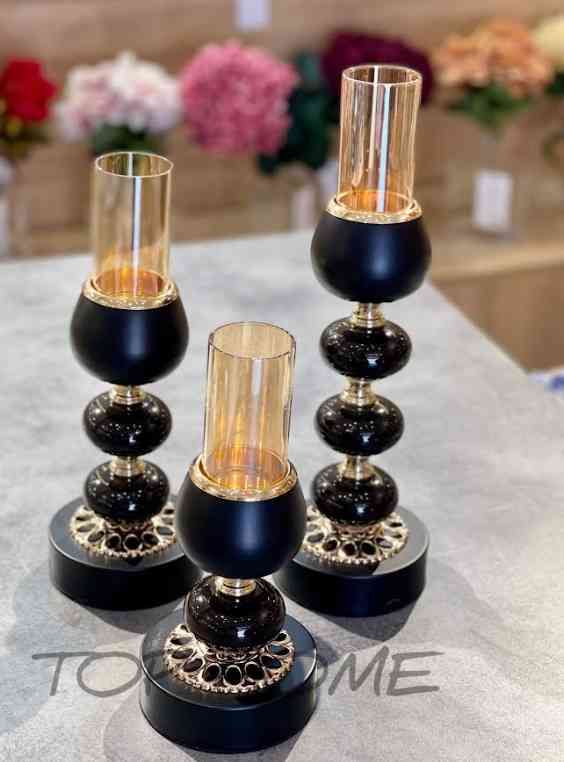 Ensemble de 3 bougeoirs