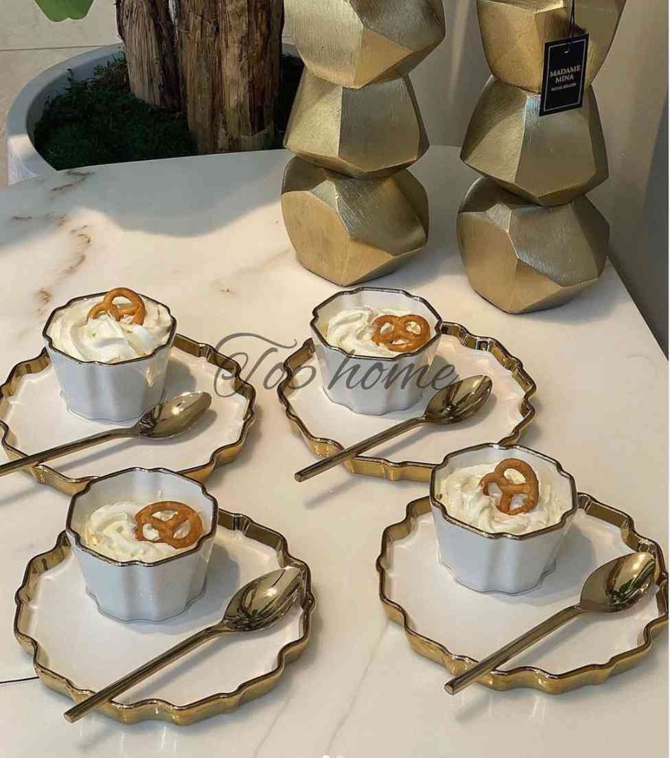 Set de 4 bols&soucoupes 