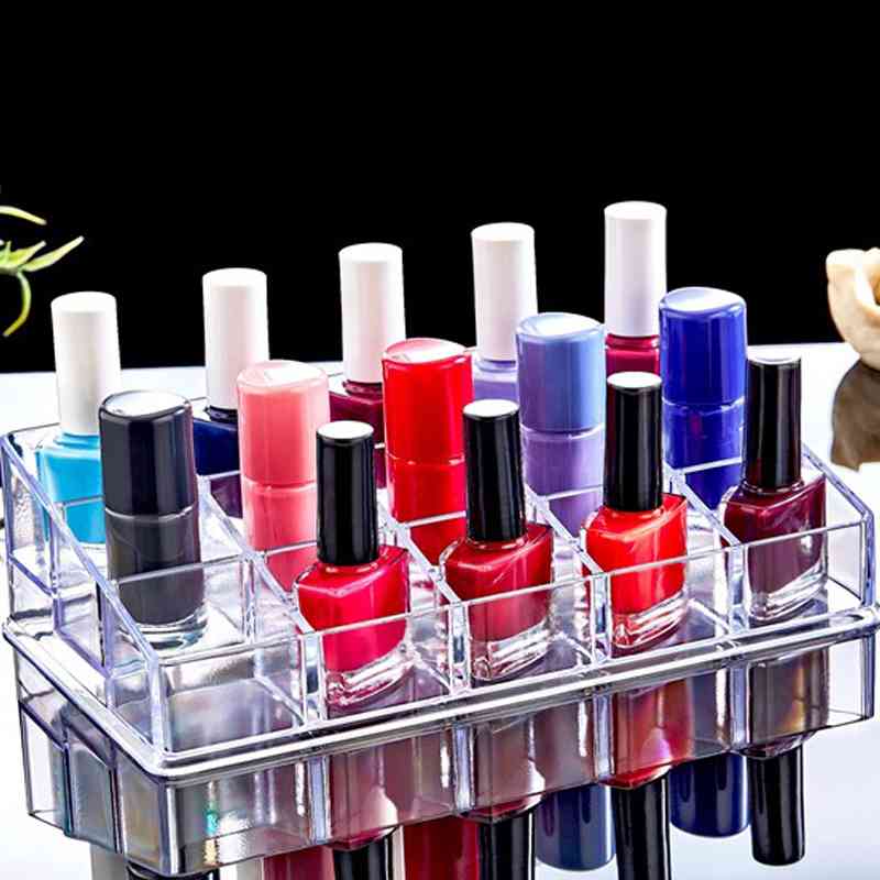 Boîte De Rangement Vernis À Ongles Rouge À Lèvres